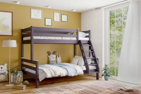 АДЕЛЬ Кровать двухъярусная с наклонной лестницей (лаванда) в Приобье - priobe.mebel-74.com | фото