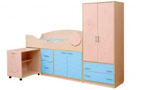 Набор мебели для детской Юниор -12.2 (700*1860) МДФ матовый в Приобье - priobe.mebel-74.com | фото