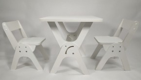 Детский растущий стол-парта и два стула Я САМ "Умка-Дуо" (Белый) в Приобье - priobe.mebel-74.com | фото