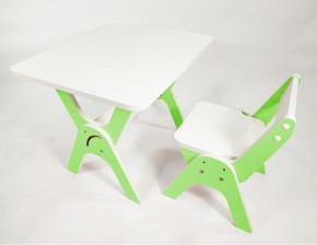Детский растущий стол-парта и стул Я САМ "Умка" (Зеленый) в Приобье - priobe.mebel-74.com | фото
