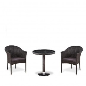 Комплект плетеной мебели T601/Y350A-W53 Brown (2+1) в Приобье - priobe.mebel-74.com | фото