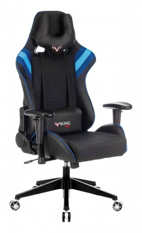 Кресло игровое Бюрократ VIKING 4 AERO BLUE черный/синий в Приобье - priobe.mebel-74.com | фото