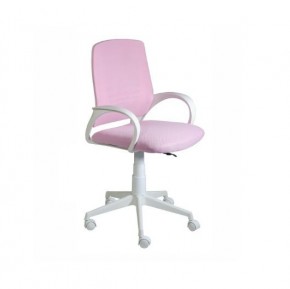 Кресло Ирис White сетка/ткань розовая в Приобье - priobe.mebel-74.com | фото