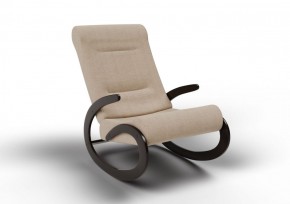 Кресло-качалка Мальта 10-Т-П (ткань/венге) ПЕСОК в Приобье - priobe.mebel-74.com | фото