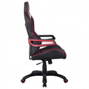 Кресло компьютерное BRABIX Nitro GM-001 (ткань/экокожа) черное, вставки красные (531816) в Приобье - priobe.mebel-74.com | фото