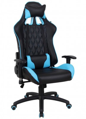Кресло компьютерное BRABIX "GT Master GM-110" (черное/голубое) 531928 в Приобье - priobe.mebel-74.com | фото