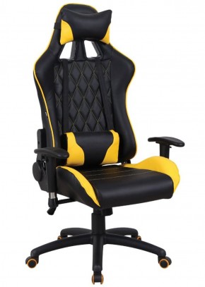 Кресло компьютерное BRABIX "GT Master GM-110" (черное/желтое) 531927 в Приобье - priobe.mebel-74.com | фото
