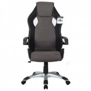 Кресло компьютерное BRABIX Techno GM-002 (ткань) черное/серое, вставки белые (531815) в Приобье - priobe.mebel-74.com | фото