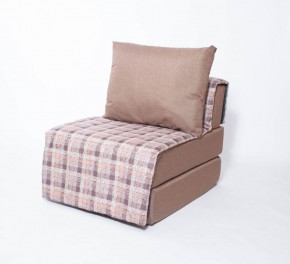 Кресло-кровать бескаркасное Харви (коричневый-квадро беж) в Приобье - priobe.mebel-74.com | фото