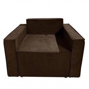 Кресло-кровать Принц КК1-ВК (велюр коричневый) в Приобье - priobe.mebel-74.com | фото