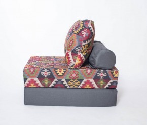 Кресло-кровать-пуф бескаркасное Прайм (мехико серый-графит) в Приобье - priobe.mebel-74.com | фото