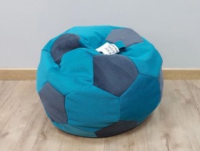 Кресло-мешок Мяч S (Shaggy Azure-Shaggy Grafit) в Приобье - priobe.mebel-74.com | фото