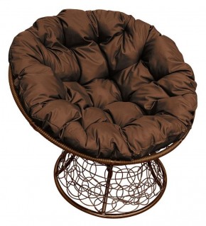 Кресло "ПАПАСАН" ротанг (каркас коричневый) в Приобье - priobe.mebel-74.com | фото