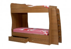 Кровать детская 2-х ярусная Юниор-1 (800*2000) ЛДСП в Приобье - priobe.mebel-74.com | фото