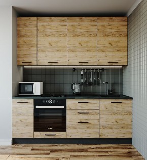 Кухонный гарнитур Крафт 2200 (Стол. 26мм) в Приобье - priobe.mebel-74.com | фото