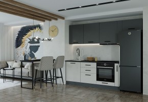 Кухонный гарнитур Лофт 2550 (Стол. 38мм) в Приобье - priobe.mebel-74.com | фото