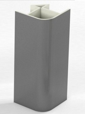Угловое соединение для цоколя 90 гр. h100 мм (Алюминий, Белый, Черный, Сонома) в Приобье - priobe.mebel-74.com | фото