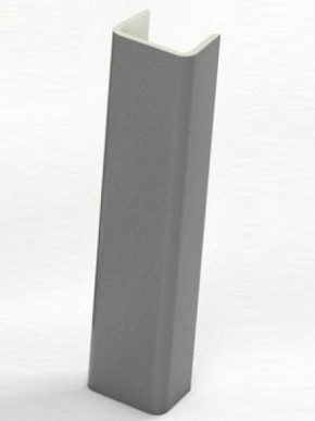 Торцевая заглушка  для цоколя h100 мм (Алюминий, Белый, Черный, Сонома) в Приобье - priobe.mebel-74.com | фото